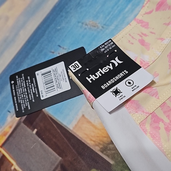 Hurley Swim Tropical Escape Paradise Board Shorts Size 30 NWT - Picture 5 of 6